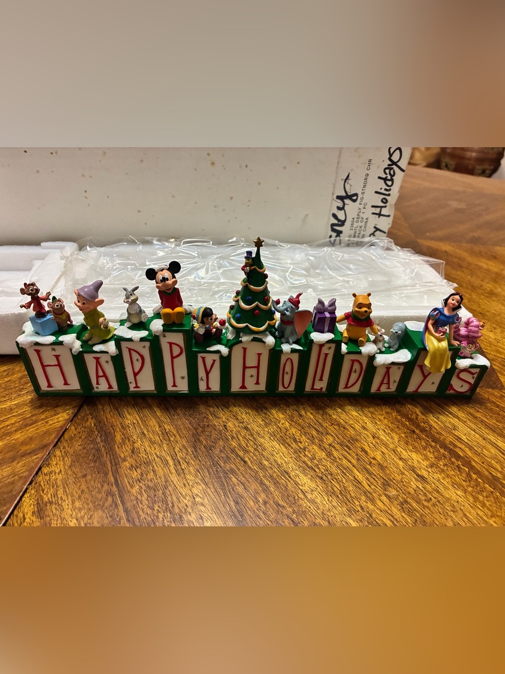 Disney Mantle Sign 'Happy Holidays' 1995 Collection